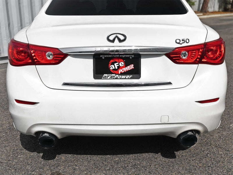 aFe Takeda 2.5in 304 SS Axle-Back Exhaust w/ Black Tips 16-18 Infiniti Q50 V6-3.0L (tt) (view 4)