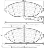 StopTech Sport 12-17 Volkswagen CC Front Brake Pads (view 2)
