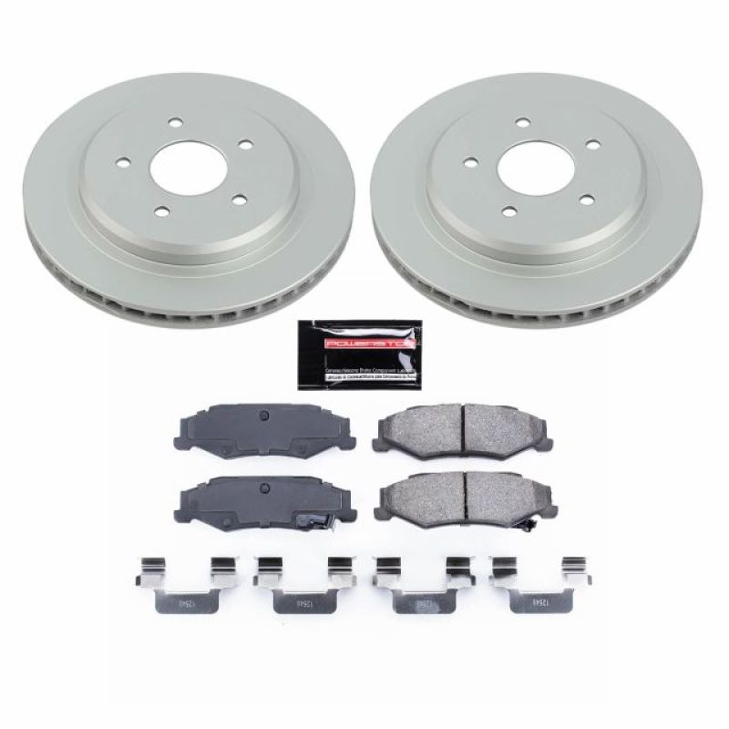 Power Stop 04-09 Cadillac XLR Rear Z17 Evolution Geomet Coated Brake Kit Main image