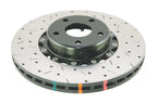 DBA 02-10 WRX / 13+ FR-S / 13+ BRZ Premium Front Drilled & Slotted 5000 Series Rotor w/ Black Hat