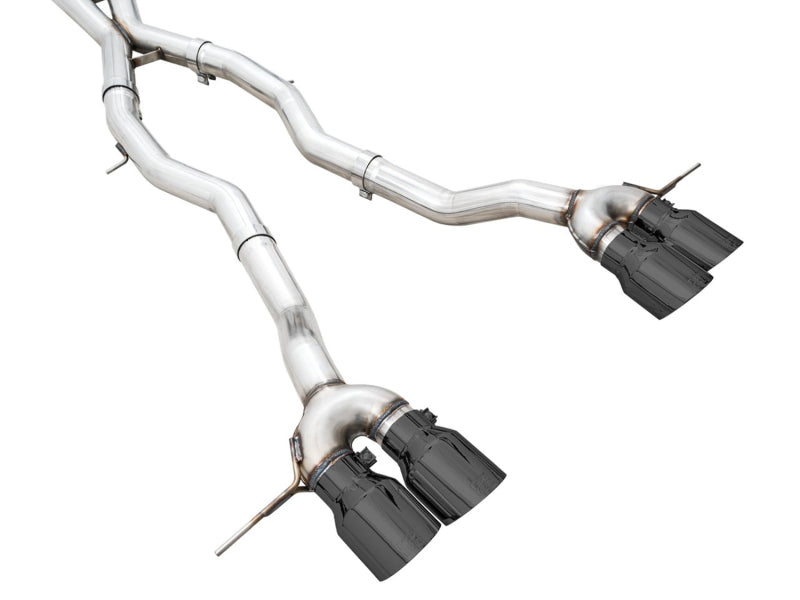 AWE Tuning Track Edition Cat-Back Exhaust for BMW G8X M3/M4 - Diamond Black Tips (view 11)