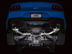 AWE Tuning 2024 Ford Mustang GT Fastback S650 RWD Touring Catback Exhaust w/ Dual Chrome Silver Tips
