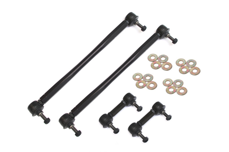 BMR 10-11 5th Gen Camaro Front and Rear Sway Bar End Link Kit - Black Main image