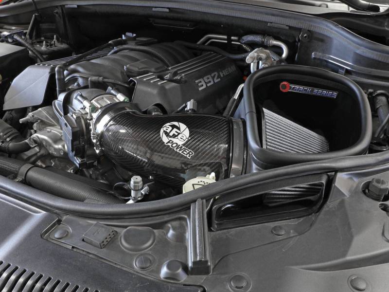 aFe 12-21 Jeep Grand Cherokee 6.4L Track Series Carbon Fiber Cold Air Intake w/Pro Dry S Filter (view 2)