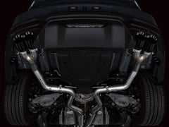AWE 2024 Ford Mustang GT Fastback S650 RWD Track Edition Cat-Back Exhaust w/ Quad Diamond Black Tips