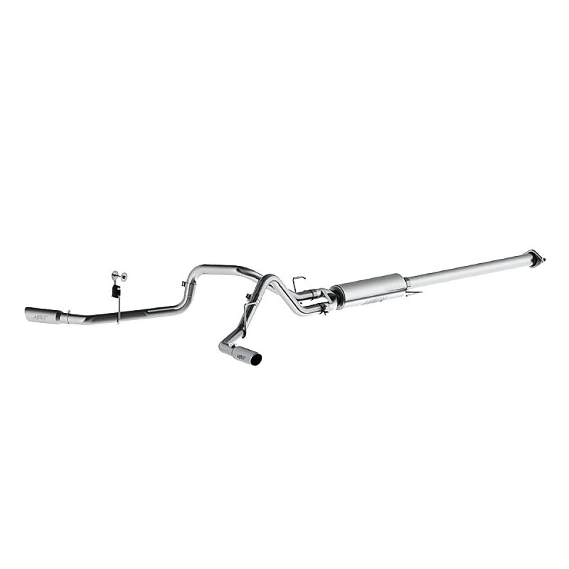MBRP 2015 Ford F-150 2.7L / 3.5L EcoBoost 2.5in Cat Back Dual Side Split Alum Exhaust System (view 2)