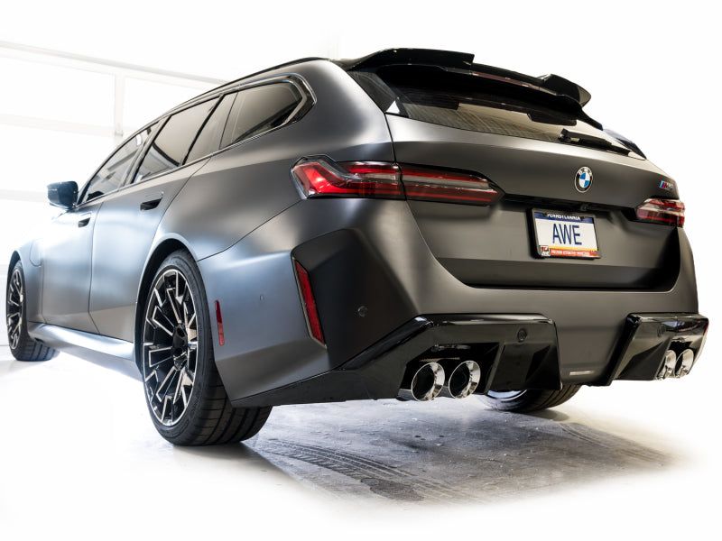 AWE Tuning BMW G90/G99 M5 Touring Edition Cat-Back Exhaust - Chrome Silver Tips (view 14)