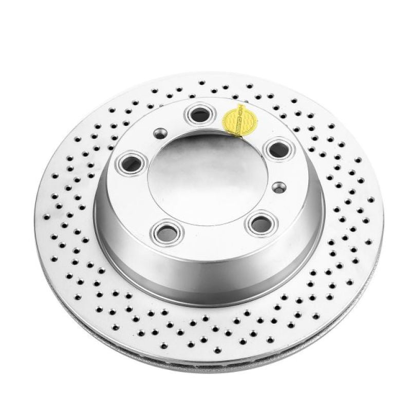 Power Stop 17-19 Porsche 718 Boxster Rear Evolution High Carbon Geomet Coated Rotor Main image