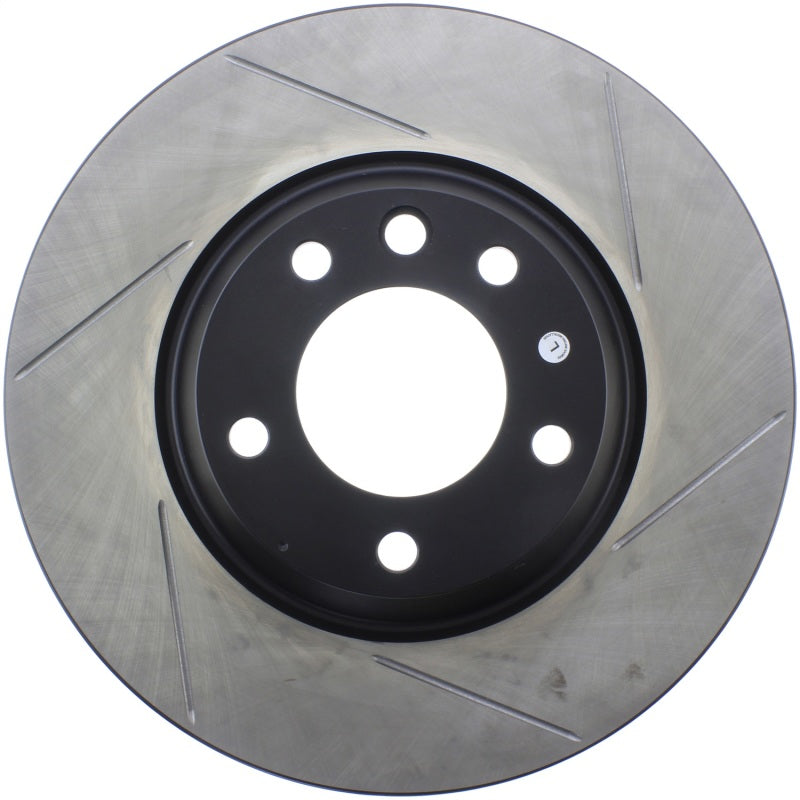 StopTech Power Slot 07-10 Audi Q7 / 03-10 Porsche Cayenne Left Front Slotted Rotor (view 2)