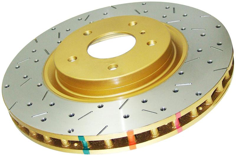 DBA 00-20 Cadillac DeVille Limo Front 4000 Series Drilled & Slotted Rotor Secondary image