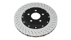 DBA 5000 Series Drilled and Dimpled Rear Replacement Rotor 09-16 Nissan R35 GTR with Alcon Brake Kit
