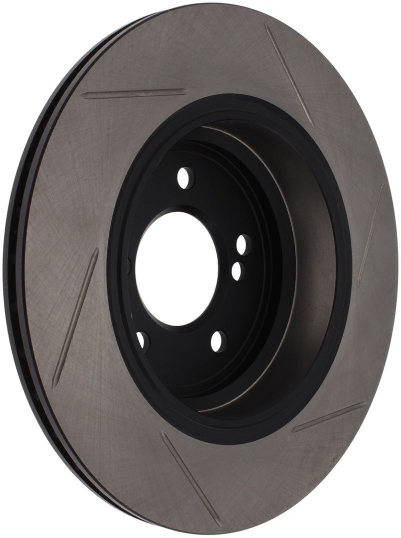 StopTech Power Slot 01-07 BMW M3 (E46) / 00-04 BMW M5 (E39) Rear Right Slotted Rotor (view 2)