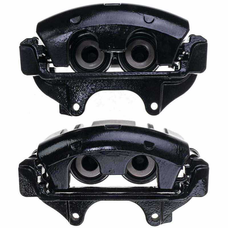 Power Stop 2014 Chrysler 200 Front Black Caliper - Pair w/Bracket Main image