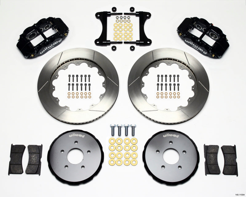Wilwood Narrow Superlite 6R Front Hat Kit 14.00in Nissan 370Z/Fiti G37 Main image