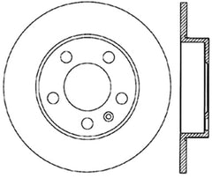 StopTech 98-11 Volkswagen Beetle Sport Slotted & Drilled Rear Left Cryo Rotor