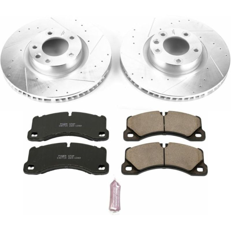 Power Stop 11-18 Porsche Cayenne Front Z23 Evolution Sport Brake Kit Main image