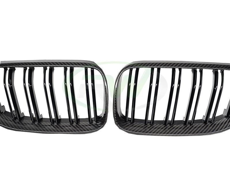BMW E92 E93 Carbon Fiber Double Slat Grilles Secondary image