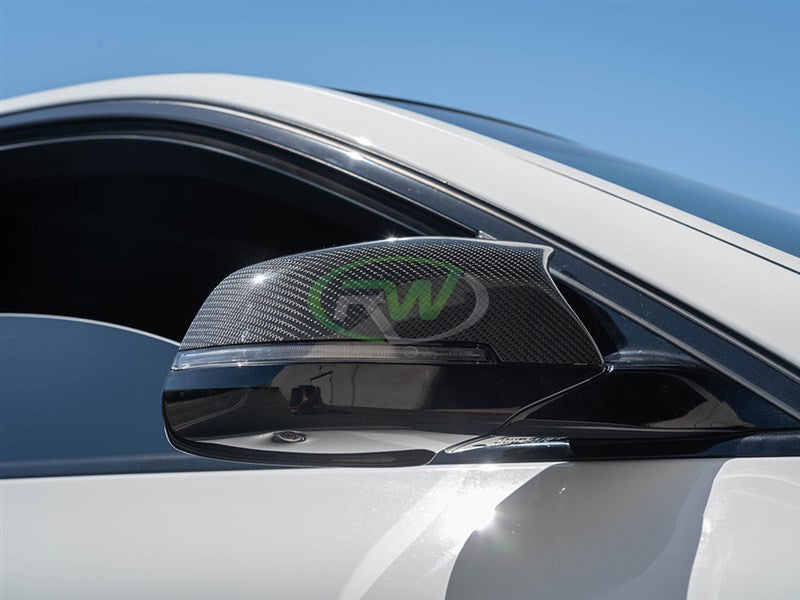 BMW F10 F13 F01 M Style CF Mirror Caps Secondary image