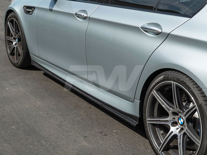 BMW F10 F11 3D Style CF Side Skirt Extensions