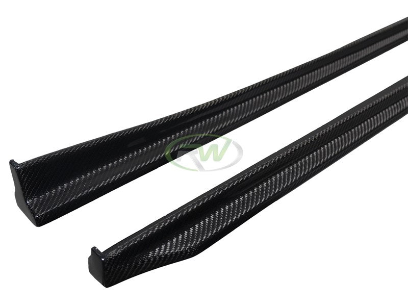 BMW F10 F11 3D Style CF Side Skirt Extensions