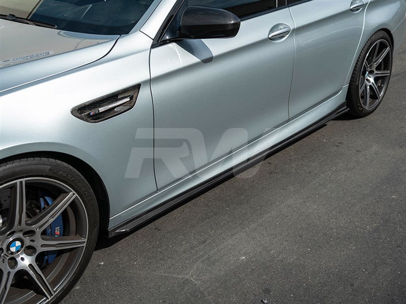 BMW F10 F11 3D Style CF Side Skirt Extensions