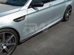 BMW F10 F11 3D Style CF Side Skirt Extensions