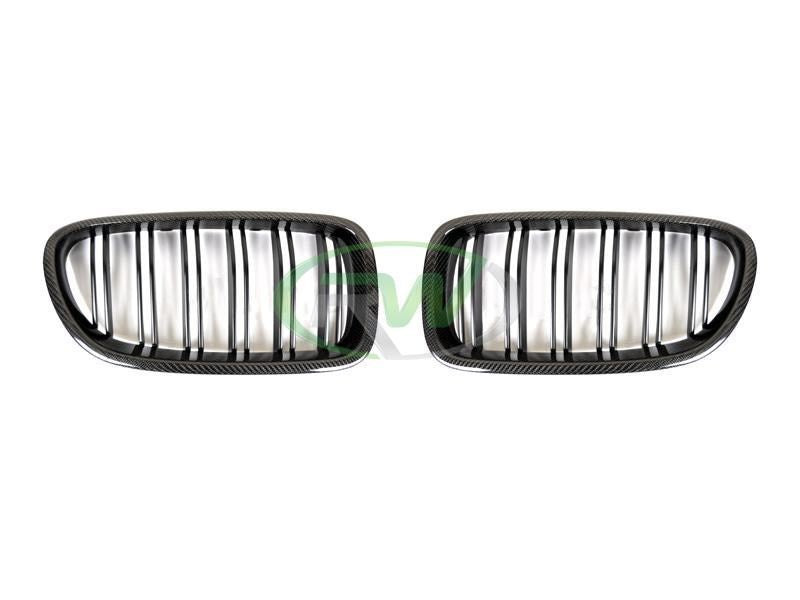 BMW F10 Carbon Fiber Double Slat Grilles Secondary image