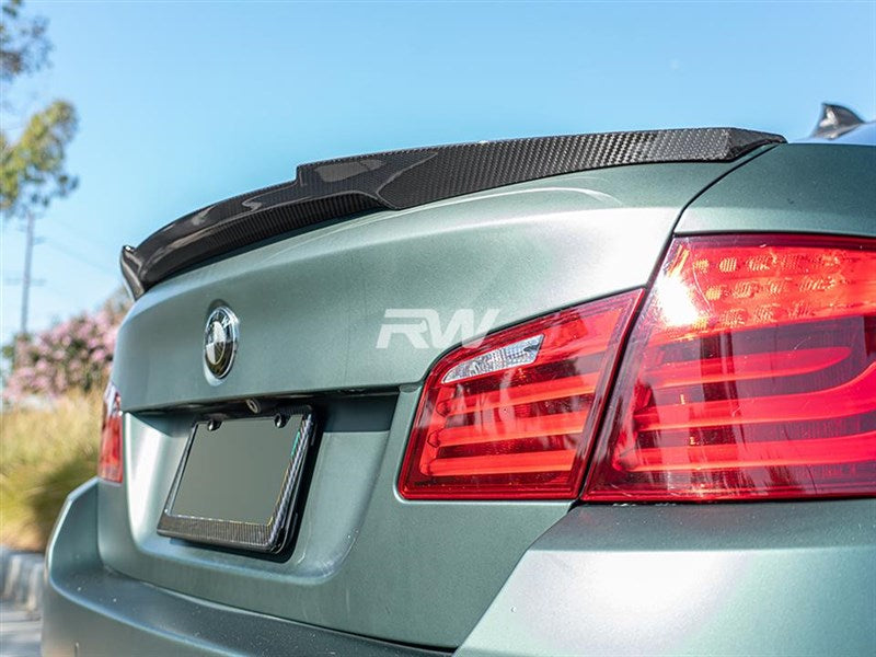 BMW F10 M4 Style Carbon Fiber Trunk Spoiler Secondary image