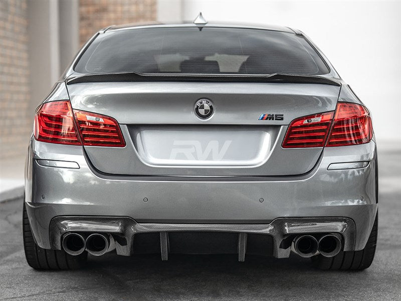 BMW F10 CS Style Carbon Fiber Trunk Spoiler Secondary image