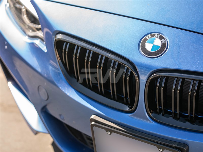 BMW F22 F23 F87 Double Slat Gloss Black Grilles