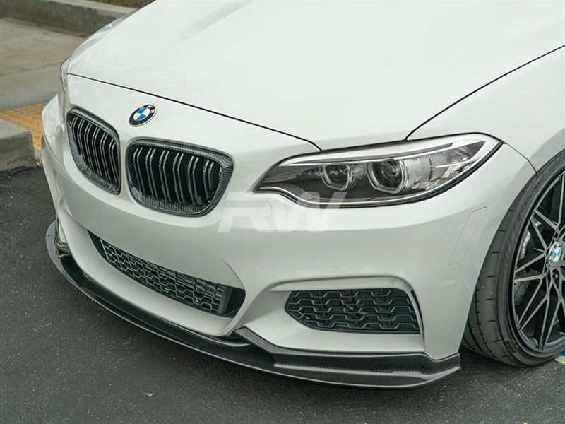 BMW F22 F23 3D Style Carbon Fiber Front Lip