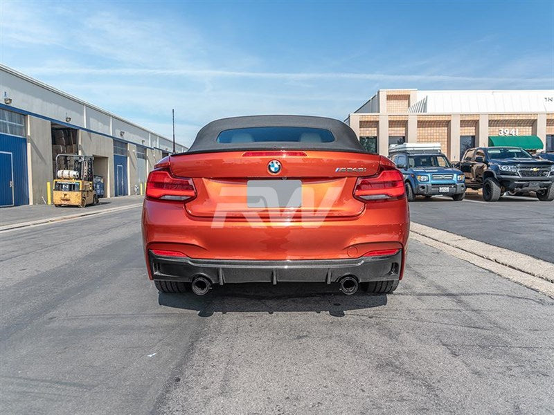 BMW F22 F23 Exotics Style Carbon Fiber Diffuser