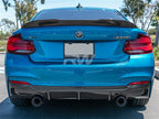 BMW F22 F23 Exotics Style Carbon Fiber Diffuser
