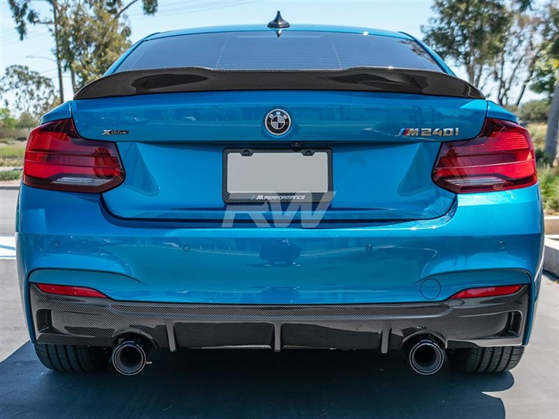 BMW F22 F23 Exotics Style Carbon Fiber Diffuser