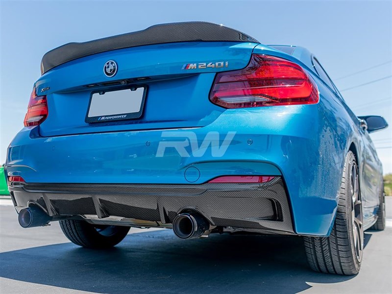 BMW F22 F23 Exotics Style Carbon Fiber Diffuser