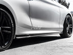 BMW F22 F23 Carbon Fiber Side Skirt Extensions
