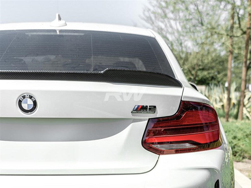 BMW F22 F87 CS Style Carbon Fiber Trunk Spoiler Secondary image