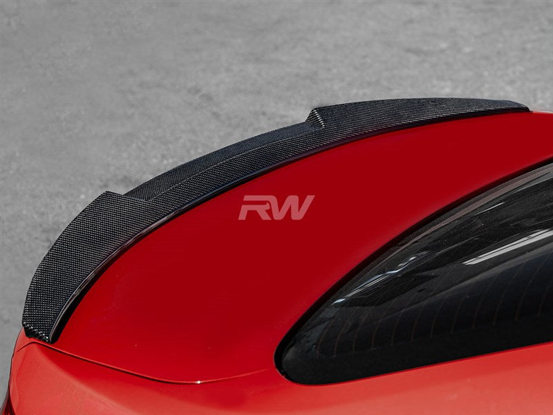 BMW F30 F80 M4 Style Carbon Fiber Trunk Spoiler Secondary image