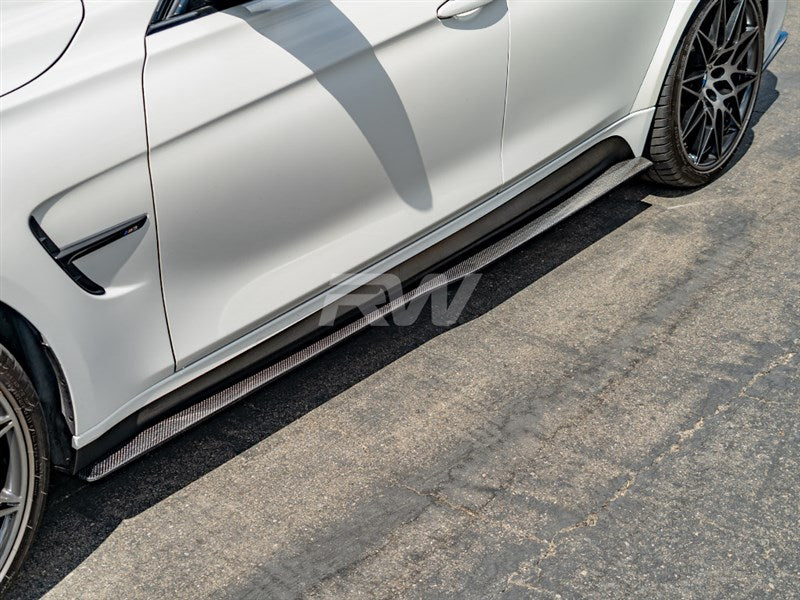 BMW F80 M3 GTX Carbon Fiber Skirt Extensions