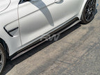 BMW F80 M3 GTX Carbon Fiber Skirt Extensions