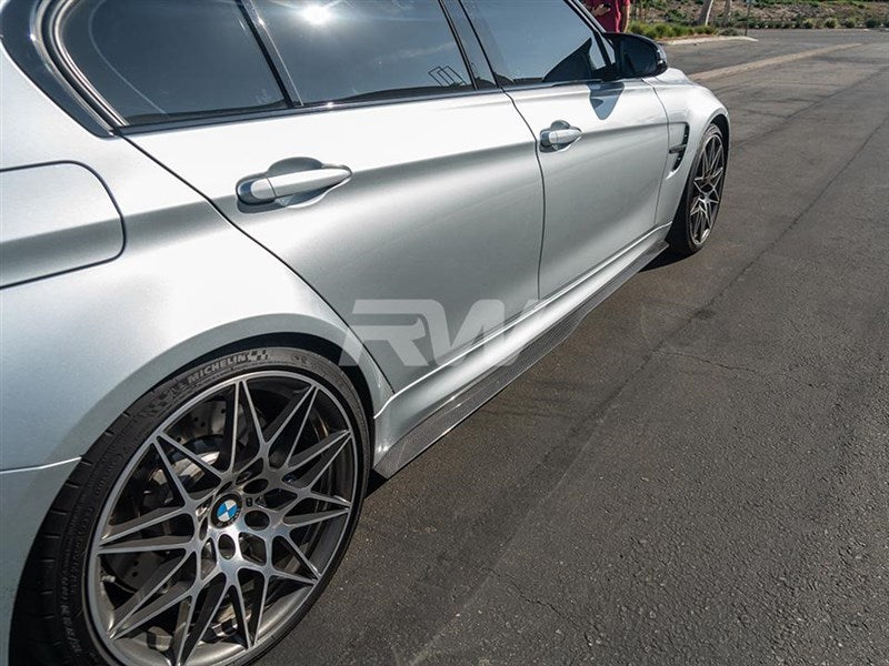 BMW F80 M3 GTX Carbon Fiber Skirt Extensions