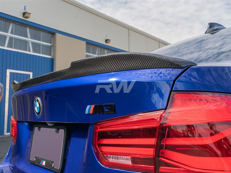 BMW F30 F80 M3 CS Style CF Trunk Spoiler