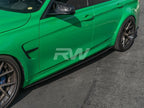BMW F80 M3 3D Style CF Side Skirt Extensions