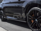 BMW F16 X6 F86 X6M CF Side Skirt Extensions