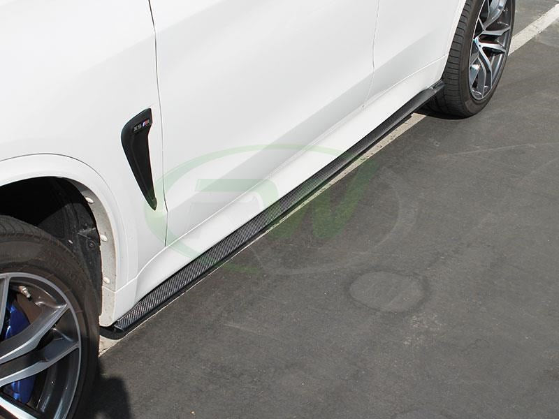BMW F16 X6 F86 X6M CF Side Skirt Extensions