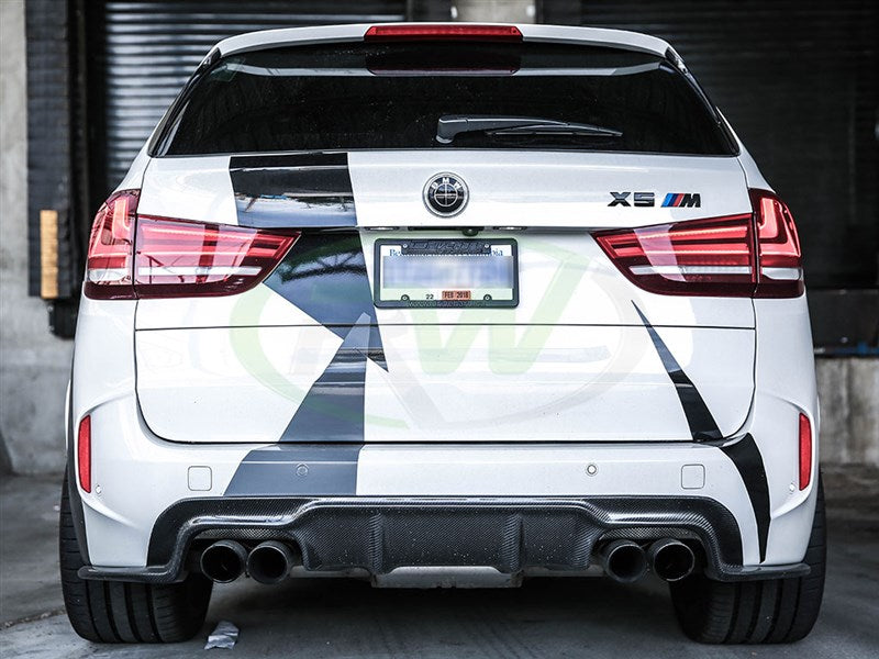 BMW F85 X5M 3D Style Carbon Fiber Diffuser