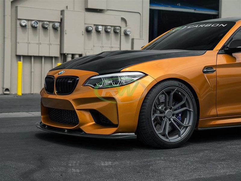 BMW F87 M2 3D Style CF Front Lip Spoiler