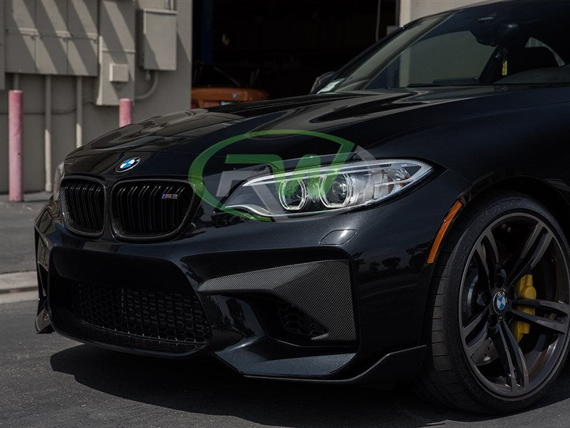 BMW F87 M2 CF Upper Bumper Splitters
