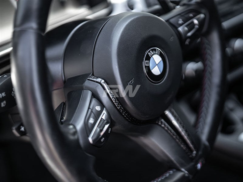 BMW M Inner Carbon Fiber Steering Wheel Trim