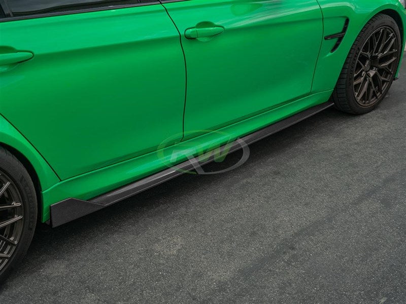 BMW F80 M3 RWS Type I CF Side Skirt Extensions Secondary image